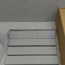 Meowoo Stone Drying Mat for Kitchen Counter, 15.7"x11.8" Foldable Diatomaceous Earth Mat, Super Absorbent, Quick-Dry Bath & Kitchen Pad for Dishes, Cups, Non-Slip, Fits Any Countertop - Dark Gray