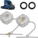 2-Pack 3" Female 1/4 Turn Locking Diesel Fuel Tank Cap Compatible with Freightliner Century 113 Cascadia 125 Columbia 120 Replaces 03-37017-000 600148 03-37017-002 572.1018