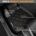 AIPOIL Floor Mats & Cargo Liner Set for 2024-2025 2026 Mazda CX90 & CX90 PHEV (7 Passengers) TPE All Weather Protection All Weather Protection Full Set Custom Car Mats Accessories - Black