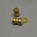 HQMPC 1" Pex fitting Straight Coupling Push Fit PEX Fittings, Push-to-Connect Copper, CPVC, No Pb Brass Plumbing Fittings (2, 1 Inch(1"))