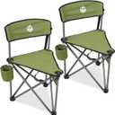 Northroad 2 Pack Tripod Camping Chairs, Portable 3 Legged Folding Tripod Stool Seat with Backrest, Small Compact Lightweight Tripod Chair for Adults Fishing Hunting, 18.1" x 18.1" x 18.1"