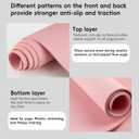 Extra Wide Yoga Mat 72" x 32", 6mm Non Slip TPE Exercise Mat with Carrying Strap, Large Workout Mat for Yoga, Pilates, Stretching, HIIT & Home Gym