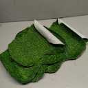 8 Pcs Golf Artificial Grass Mat Placemats Green Fake Grass Tiles Table Centerpieces Placemats Sport Theme Party Decorations for Wedding Baby Shower Golf Lovers