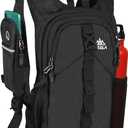 FUNANASUN 16L Ultra-Lightweight Foldable Waterproof Hiking Backpack For Women Men Small Backpack For Hiking Commuting Travel, Black