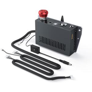 AIC1 Air Assist Automatic Control Kit for All Atomstack Frame-Shape 400 * 410 mm Laser Engraving Machine, Support Offline Engraving, with Emergency Stop Button and Reset Button