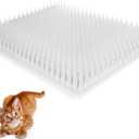 Zipcase 16 Pack Cat Repellent Deterrent Outdoor Scat Mat with Tape for Cats, Dogs, Pests Covers 24 Sq.ft (3456 Sq.in), 16 x 13 Inches