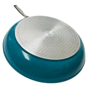 Curtis Stone 1-piece Dura-Pan+ Frypan Set Teal with Multiple Stainless Steel Lid