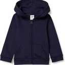 Amazon Essentials Girls and Toddlers' Fleece Zip-Up Hoodie Sweatshirt, Small