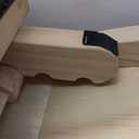 Dog Ramp for Bed, 64" Long Foldable Pet Ramp for Small Large Dogs, Dog Ramps for High Beds Car, High Traction with Platform 6 Adjustable Heights 24" to 30" Up to 220LBS, Wood (64"x 17inch)