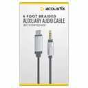Acoustix™ Auxiliary Braided Audio Cable, 6 ft