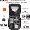 Avata 360 Case Backpack, Waterproof Travel Case Hard Shell Shoulder Bag for DJI Avata 360 Fly More Combo, Fits for DJI RC 2, RC Motion 3, Goggles 3, Batteries, Charging Hub &Other Accessories