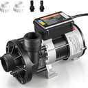 VEVOR SPA Pump 1.5HP Hot Tub Bath Pump 115V 119GPM Flow Rate with 1.5" Port, 90° Rotational Interface, 54 ft Max Lifting Height, Copper Motor, SPA Bath Water Circulation, Compatible with OEM Models