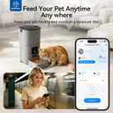 Automatic Cat Feeder, WiFi Cat Food Dispenser with App Control, Auto Cats Feeder Automatic for Dry Food, Smart Pet Food Dispenser with Portion Control Timed Cat Food Dispenser for Cats & Small Dogs