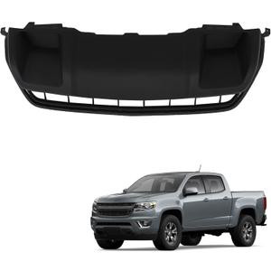 munirater Front Bumper Lower Skid Plate Plastic Without Tow Hook Holes Replacement for 2015-2020 Colorado GM1095206 22891697