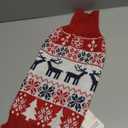 Christmas Dog Sweaters for Small Medium Large Dogs and Cats,Pet Soft Warm Holiday Outfit Girl & Boy,Pup Winter Clothes Turtleneck Double Knitting Collar for Outdoors Playing (Deer, M)