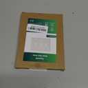 2-Pack Triple Toggle Light Switch Cover Plate, Pearls Decorative Switch Plate Covers, Light Almond 3 Gang Metal Wall Plate, Corrosion Resistant