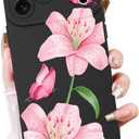 OOK Floral Case for iPhone 17 Pro Case Cute Lily Flower Butterfly Design Soft TPU Shockproof Protective for Women Girls Phone Cover