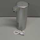 Automatic Foaming Soap Dispenser,4-Level Adjustable Foam, Wall Mount, USB Rechargeable,12.8oz/ 380ml, Touchless Hand & Dish Soap Dispenser for Bathroom, Kitchen ,Hotel, Restaurant (Silvery)