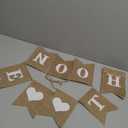 Pre-Strung Half Way To One Banner for Baby Boy, 1/2 Birthday Party Decorations, Neutral 6 Month Half Birthday Decorations For Boys Girls (Khaki)