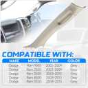 A-Pillar Trim Interior Handle Left Driver Side Compatible with Dodge Ram 1500 2002-2009, Ram 2500 2003-2009, Ram 3500 2006-2010, Ram 4500 2008-2010, Ram 5500 2008-2010, OE 5GR29TL2AF, 5GR29TL2AG