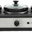 CULINARY CHEF, Triple Slow Cooker, Buffet Server 3 Pot, Food Warmer - Stainless
