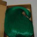 Green Wig Short for Women - St Patrick's Day Bob With Bangs, Natural Synthetic Soft Cute Colored Wig BU027GR