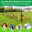 Welded Wire Fence 36inch x 50ft, 2inch x 3inch Black Chicken Wire Fencing, 16Gauge PVC Coated Garden Wire Fence Rolls, Anti-Rust Metal Fencing for Yard Plant Protection Poultry Netting