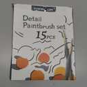 Transon 15-Piece Fine Detail Miniature Painting Brush Set for Acrylics, Watercolors, Crafts, Rocks & Face Painting