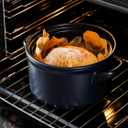 LE TAUCI 3 Quart Ceramic Dutch Oven - Lightweight, Non-Toxic, No Seasoning Needed- Oven, Microwave & Dishwasher Safe, Dutch Oven Pot with Lid for Sourdough, Soup & Stew, Midnight Blue