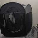 Dark Grey Dog Cat Playpen, Puppy Pet Playpen, Small Dogs Tent Crates Cage Indoor/Outdoor, Portable Pop Up Dog Kennel Playpen with Carrying Case for Dogs/Cats/Rabbits