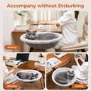 Cat Desk Bed for Remote Workers, Gamers, and Office Staff - 90 Foldable, Quality Sturdy Desk cat Bed for Indoor Cats, Comfortable Kitty Beds for Desk use, Supports up to 40lbs