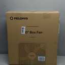 PELONIS 20 Inch Box Fan 3 Speeds, Window Fans, Floor or Tabletop, 25ft/s, Superior Air Throw (2295 CFM), Lightweight, 5 Blades, Fans for Bedroom, Office, Living Room, Garage