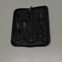 Professional Dog Grooming Scissors kit Black 5 in 1, Dog Shears for Grooming 6CR Premium Stainless Steel Grooming Scissors Kit for Dogs Cat Pet