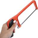 Gadpiparty Mini Hacksaw 10.23 Inch Small Handheld Saw with Lightweight Aluminum Alloy Frame for Woodworking and Diy Projects Comfortable Grip