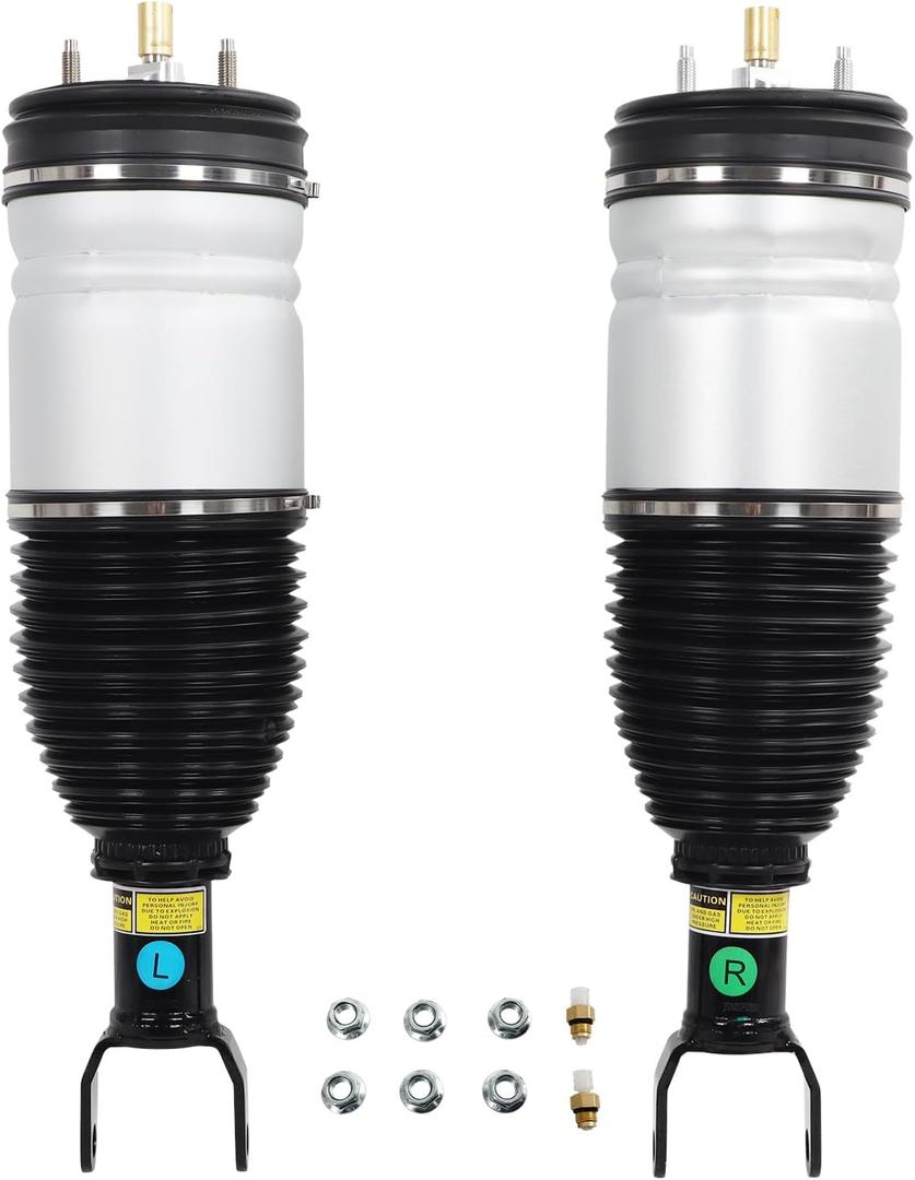 Front Driver Side + Front Passenger Side Air Suspension Strut Shock Absorber Compatible with 2013-2018 Ram 1500 3.0L V6 Diesel, 3.6L V6, 4.7L V8, 5.7L V8 Replace# 4877147AH, 4877146AH