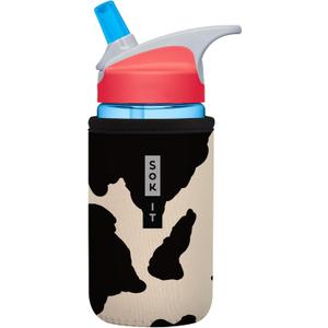 Sok It BotlSok Water Bottle Sleeve Insulated Neoprene Cover (Cow Print, Fits 12oz CamelBak or Nalgene)