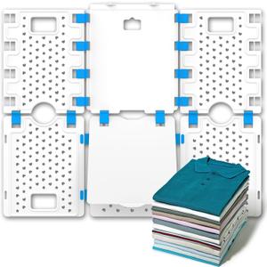 BoxLegend Version 4 Shirt Folding Board t Shirts Clothes Folder Durable Plastic Laundry folders Folding Boards Helper Tool for Adults and Children, White