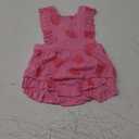 Fullfamous Baby Girl Ruffled Jumpsuit and Headband Set (12-18 Months, Pink Strawberry)