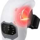 Cordless Portable Knee Massager with Heat, 3 Vibration Modes, 3 Heating Levels for Pain Relief, LED Screen and Adjustable Straps, White Elephant Gifts for Adults, Mom,Women and Men