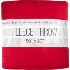 50x60 Throw Blankets, Ultra Soft Hypoallergenic Fleece Fall Throw Blanket for Livingroom, Couch, Chair, Bed, Red, Valentine's Day Throw