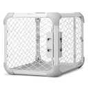 DIGGS Evolv Dog Crate - Slim, Durable Dog Kennel with Removable Ceiling Panel and Modular Design - Safe, Stylish, and Convenient (Ash, Medium)