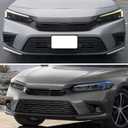 Matte Black Front Grille Eyebrow Fits 2022-2025 Honda Civic