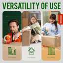 2 x Clear Packing Tape 2 Rolls - Heavy Duty Packaging Tape 2.7mil Thick, 2.0 in. Wide x 60 Yards - Strong Adhesive, Silent, Reliable Package Tape for Home Office Shipping Moving Sealing