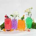 Violetline Clear Vase Gems - Transparent Decorative Filler for Floral Arrangements & Home Decor (Orange)