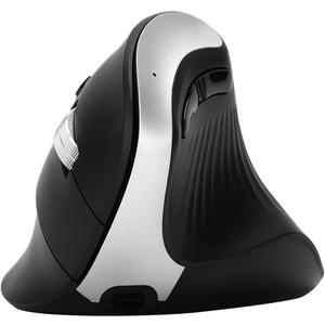 B310 Wireless Ergonomic Mouse, Rechargeable Vertical Mouse with 2.4G USB Receiver & Dual Bluetooth, Adjustable RGB Lighting Modes, Multi-Device Compatible for PC/Laptop/iPad/MacBook (Black)
