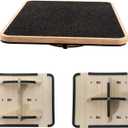 Adult Professional Wooden Balance Board - 350 lbs Non-Slip Balance Board Design, Suitable for Physical Therapy and Under-Desk Use, 2 Simple Setup Methods, Durable and Stable Wooden Board