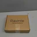 Ravinte 60 Pack (30 Pairs) 1/2" Overlay (Variable) Cabinet Hinges, Self-Closing Semi-Concealed Face Mount, Matte Black Decorative Hardware with Door Bumpers for Kitchen & Cupboard Doors