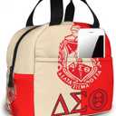 Sorority Paraphernalia Gifts Lunch Bag for Women, Tote Reusable Thermal Insulation and Cold Preservation Meal Tote (Red)