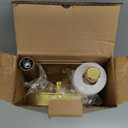 Kitsure Toilet Paper Holder Free Standing  Rustproof Metal Toilet Paper Stand for 4 Rolls with Anti-Slip Base and Shelf for Phone & Small Items, Bathroom Organizers and Storage, Large, Black (Large - 1 Pack)