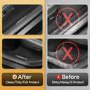 10Pcs for Tesla Model Y Juniper(2025-2026) Matte Black Door Sill Protector with Bumper Guard [Anti-Kick & Keep Clean] Door Sill Guard Cover for Tesla Model Y Juniper Accessories 2025 2026